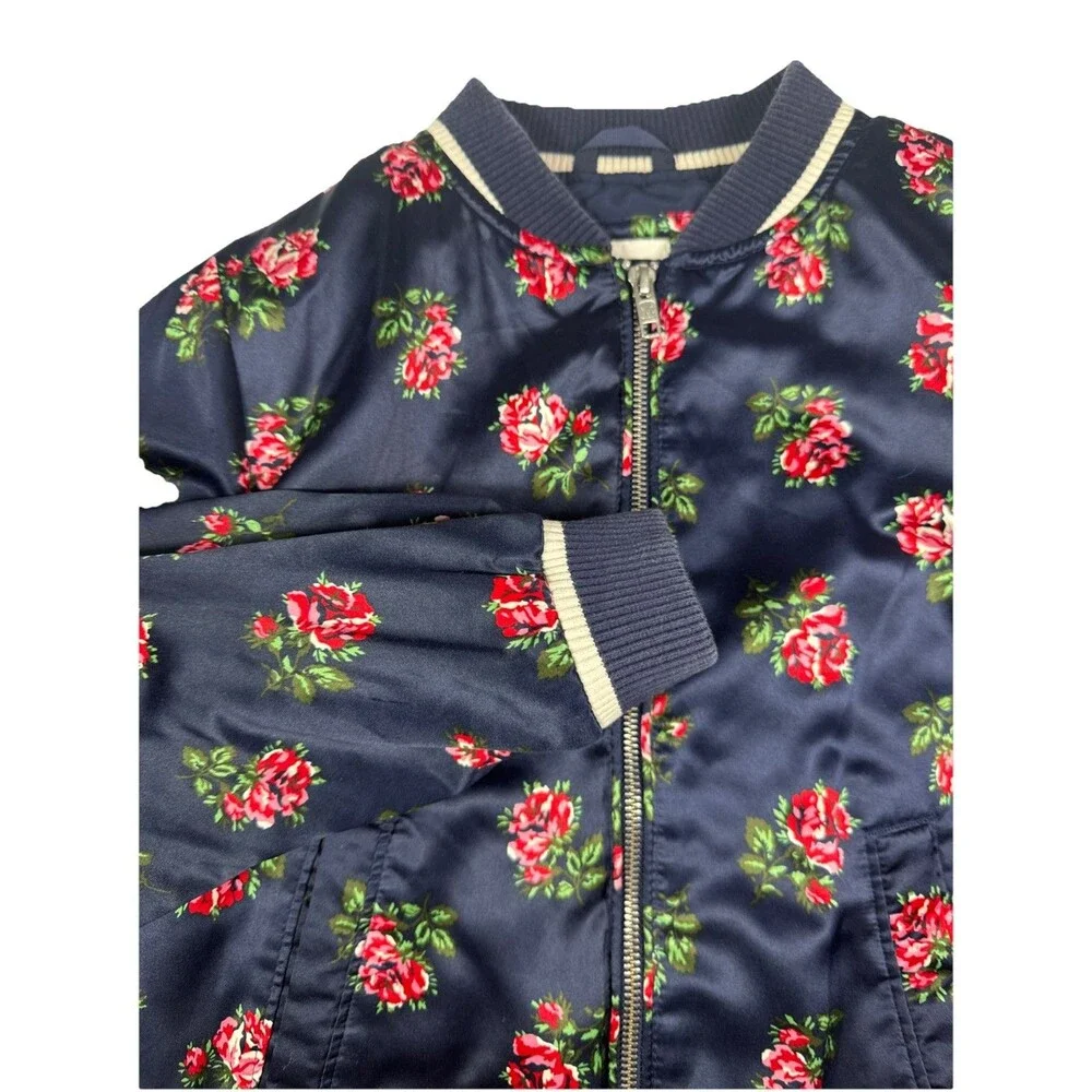 GAP GIRL'S FLORAL ROSE BOMBER JACKET ORG.‎ $58.00 SIZE XL